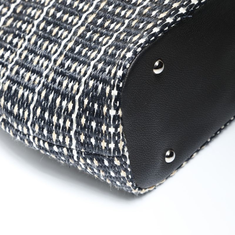 Chanel Handbag Straw Tote CC Logo