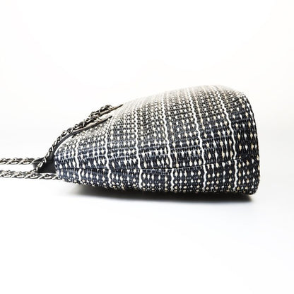Chanel Handbag Straw Tote CC Logo