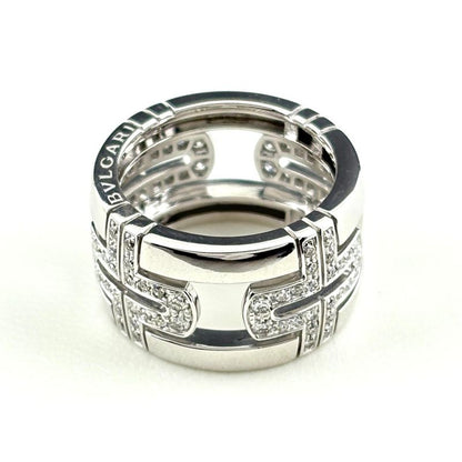 Bvlgari Parentesi Open Work Ring Pave Diamond