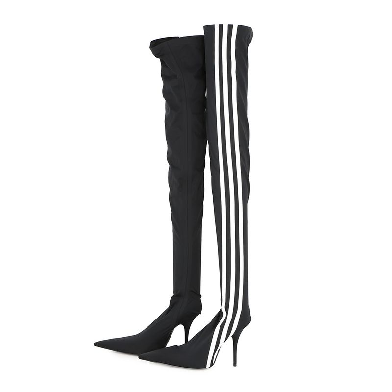 Balenciaga Boots Adidas Collaboration Knife Overnight 37 Black White
