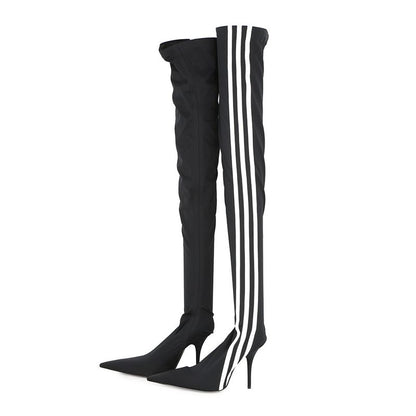 Balenciaga Boots Adidas Collaboration Knife Overnight 37 Black White