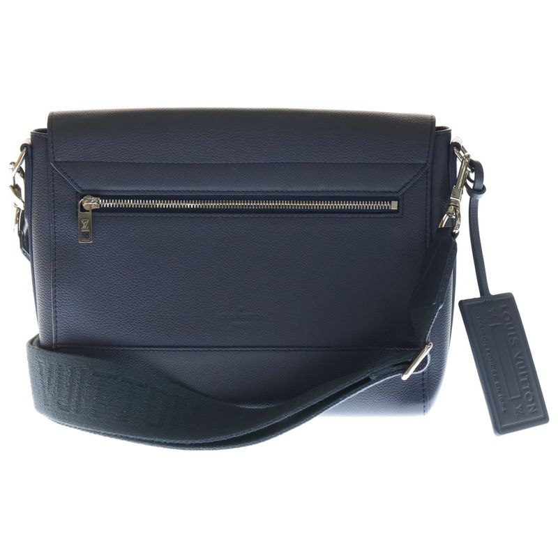 Louis Vuitton Aerogram Take Off Messenger Bag Dark Blue Leather