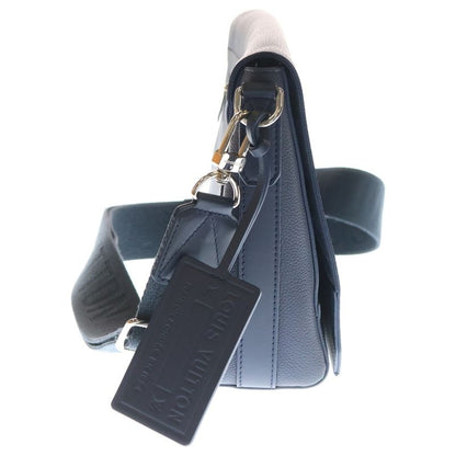 Louis Vuitton Aerogram Take Off Messenger Bag Dark Blue Leather