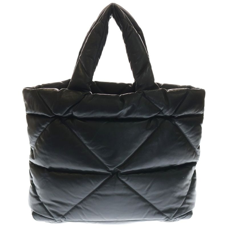 Prada Padette Quilted Nappa Leather Tote Black