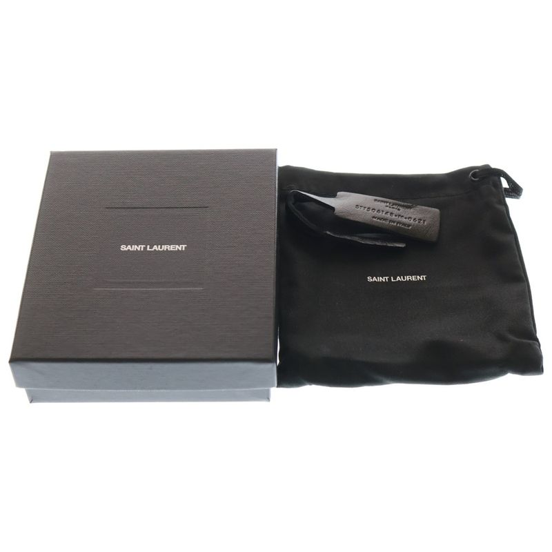 Saint Laurent Paris YSL Leather Black