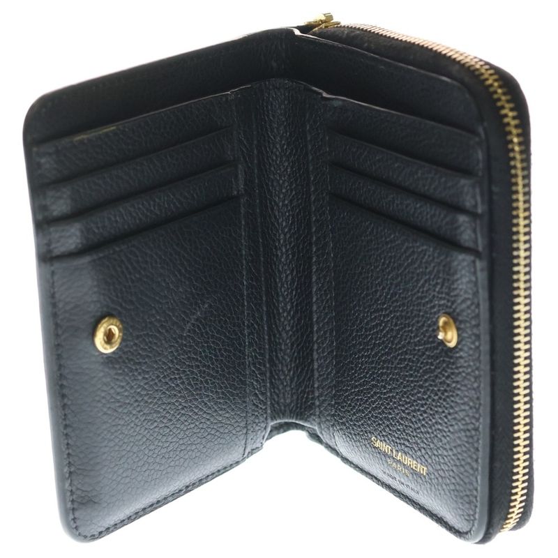 Saint Laurent Paris YSL Leather Black