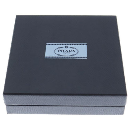 Prada Triangle Logo Necklace Pendant Chain Gold