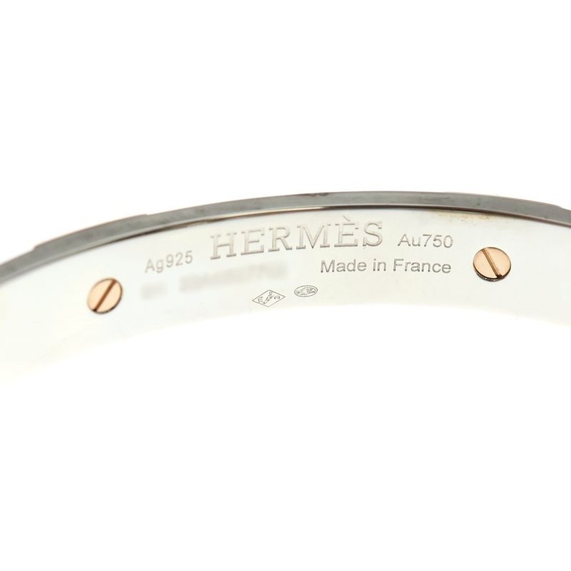 Hermes Minicle Sh Bangle Bracelet Gold