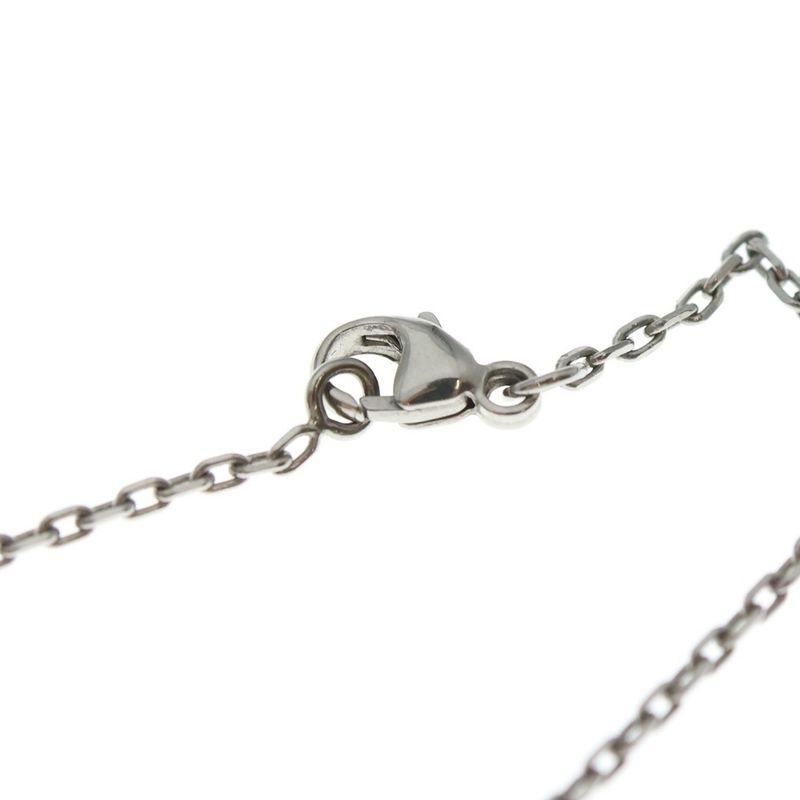 Hermes Pop Necklace Black Silver Pendant