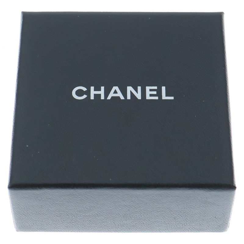 Chanel Camellia Brooch Pin Badge Pink Beige Silver