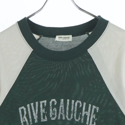 Saint Laurent Paris Rive Gauche Raglan T-Shirt Front Print