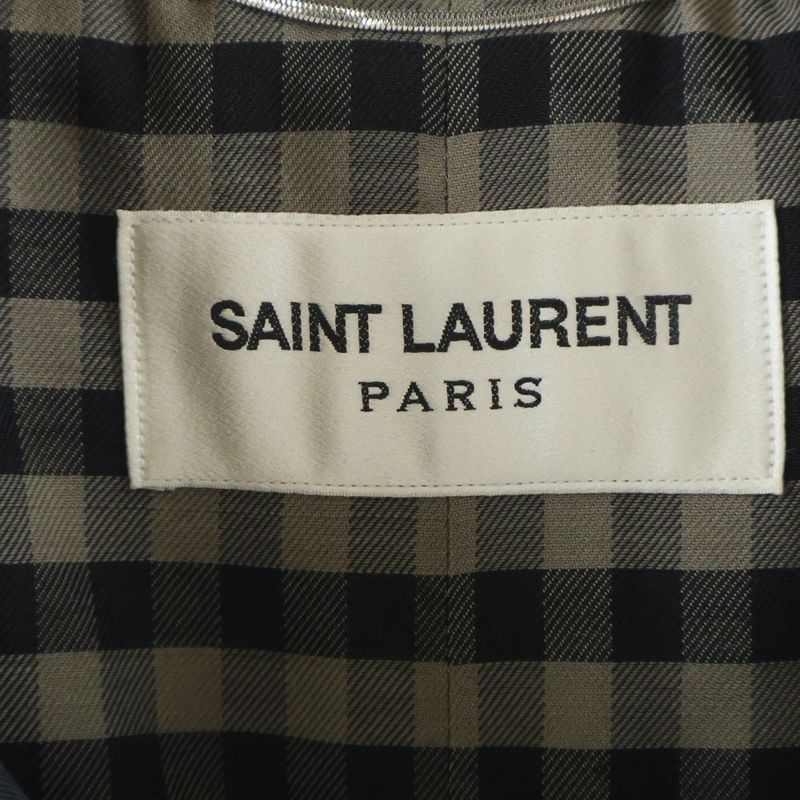 Saint Laurent Paris Trench Coat Black