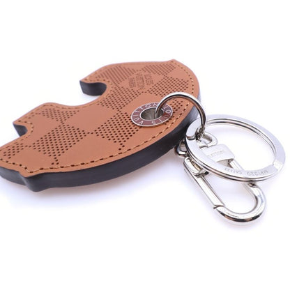 Louis Vuitton Summer Melody Damier Perforated Key Holder Bag Charm Cowhide