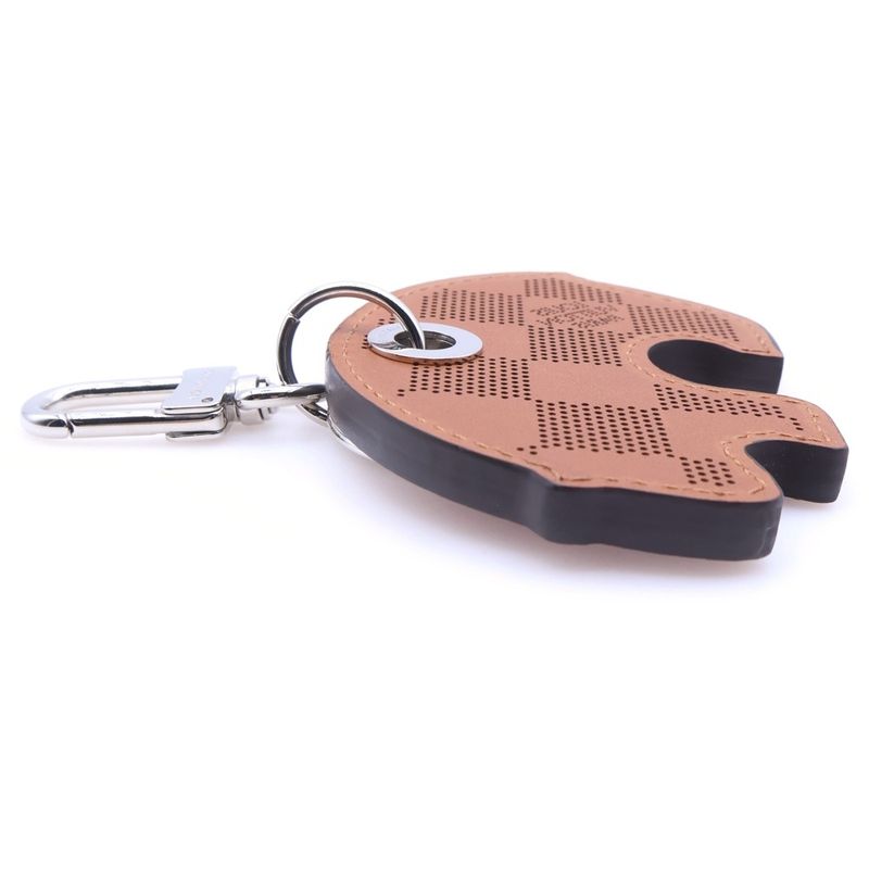 Louis Vuitton Summer Melody Damier Perforated Key Holder Bag Charm Cowhide