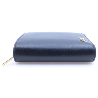 Saint Laurent Paris Tiny Monogram Compact Zip Wallet Bifold Coin Case