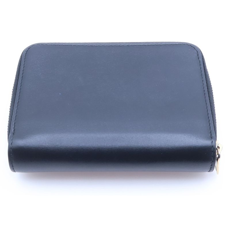 Saint Laurent Paris Tiny Monogram Compact Zip Wallet Bifold Coin Case