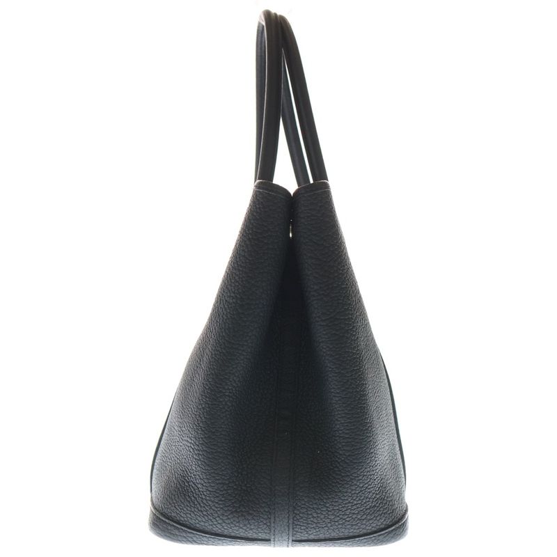 Hermes Garden Party PM Black Negonda Tote Silver
