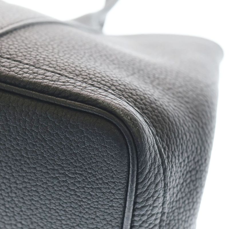 Hermes Garden Party PM Black Negonda Tote Silver