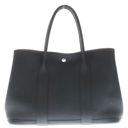 Hermes Garden Party PM Black Negonda Tote Silver