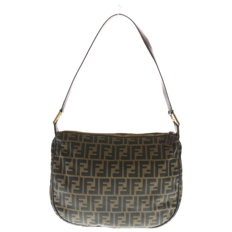 Fendi Zucca Shoulder Back Canvas Brown