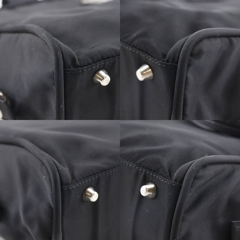 Prada Mini Boston Nylon Black Handbag