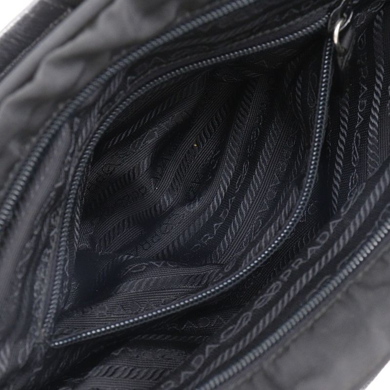 Prada Mini Boston Nylon Black Handbag