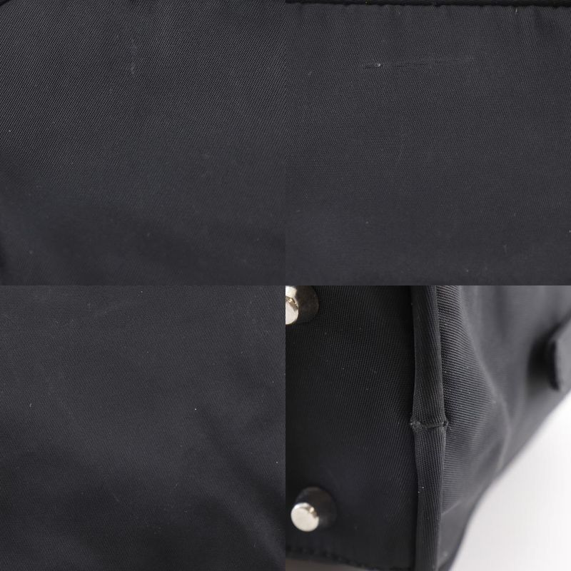 Prada Mini Boston Nylon Black Handbag
