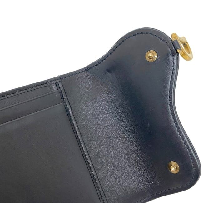 Dior Trifold Wallet Navy Blue