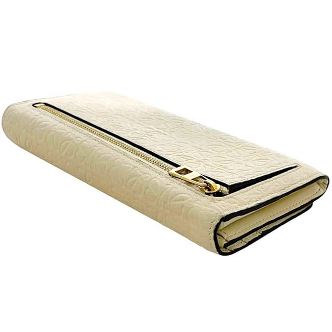 Loewe Bifold Wallet Beige Repeat Anagram