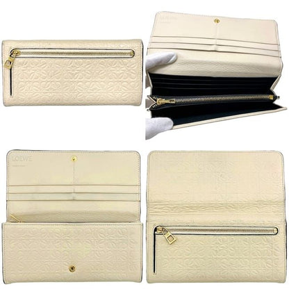 Loewe Bifold Wallet Beige Repeat Anagram
