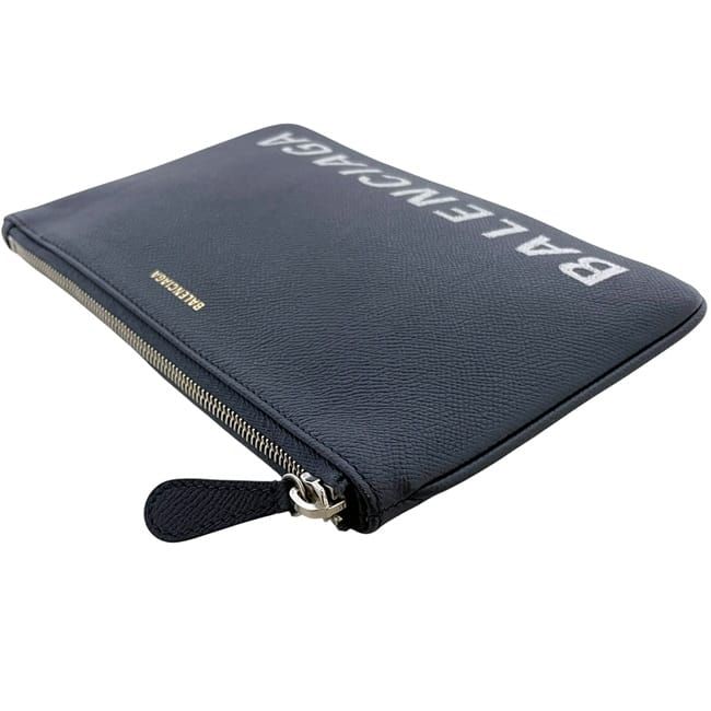 Balenciaga Pouch Navy Leather
