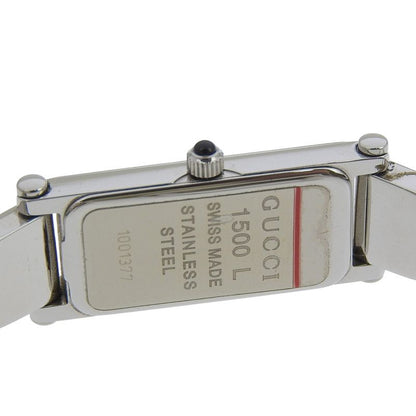 Gucci Stainless Steel Quartz Analog Display Black Dial Watch