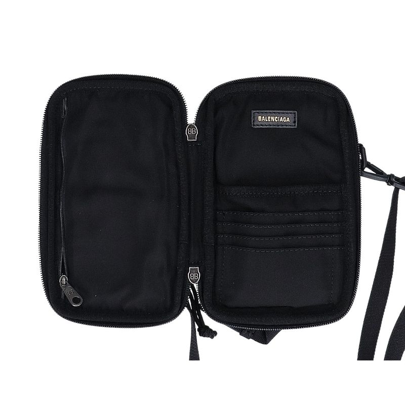 Balenciaga Explorer Shoulder Travel Wallet Leather Pouch ) White