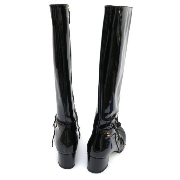 Chanel Long Boots Black 38