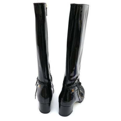 Chanel Long Boots Black 38