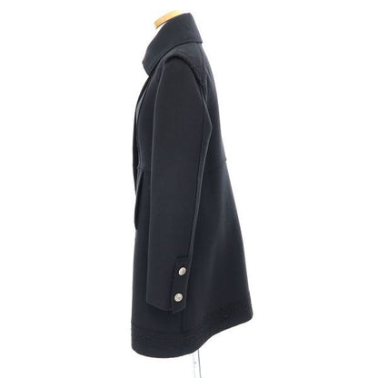 Chanel Coat Wool Black
