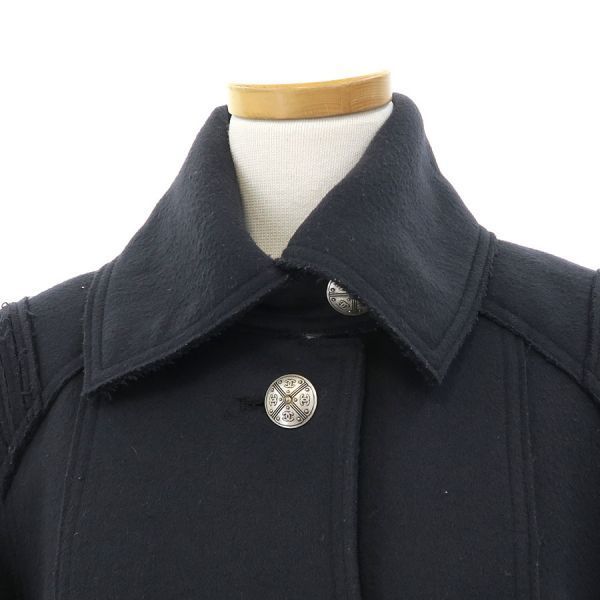 Chanel Coat Wool Black