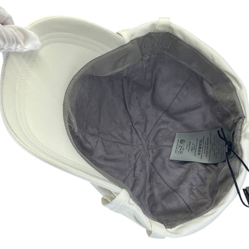 Dior Parley Collaboration Hat Cap Logo Sunshade Cotton Off-white