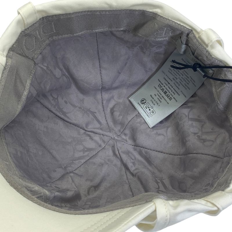 Dior Parley Collaboration Hat Cap Logo Sunshade Cotton Off-white