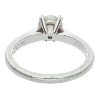 Harry Winston Solitaire Diamond Ring Silver Clear