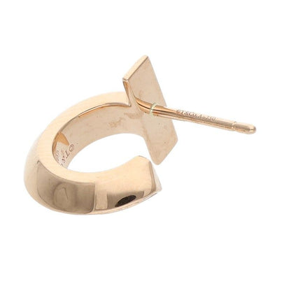 Tiffany & Co T One 18K Pink Gold Diamond Earrings