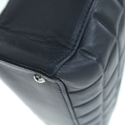 Chanel Chocolate Bar Tote Navy Blue