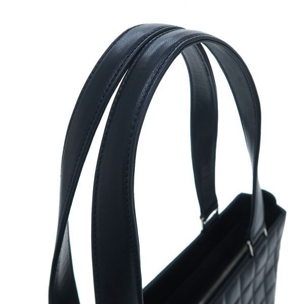 Chanel Chocolate Bar Tote Navy Blue