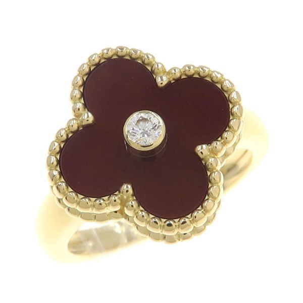 Van Cleef & Arpels Vintage Alhambra Ring Carnelian 50