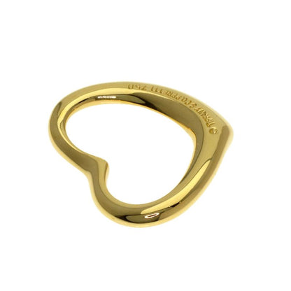 Tiffany & Co Open Heart Top Pendant Top 18K Yellow Gold