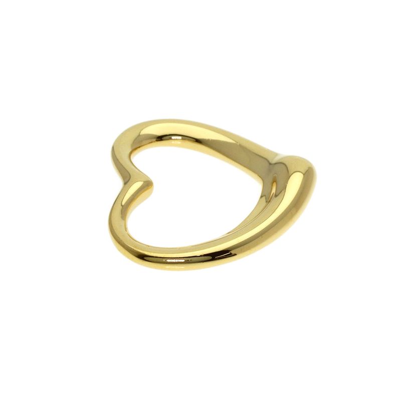 Tiffany & Co Open Heart Top Pendant Top 18K Yellow Gold