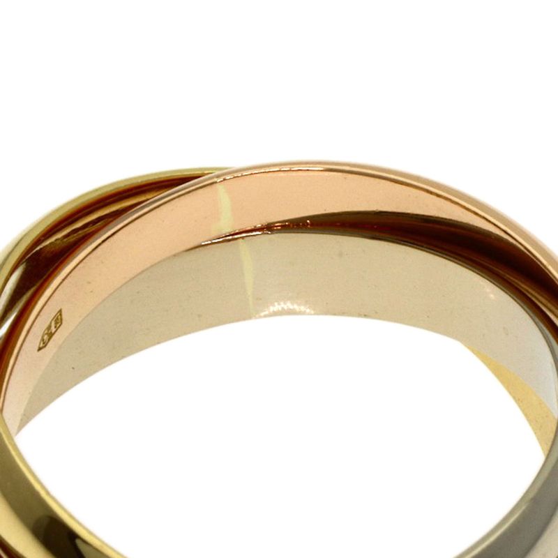 Cartier Trinity Ring 18K Yellow Gold 18K White Pink