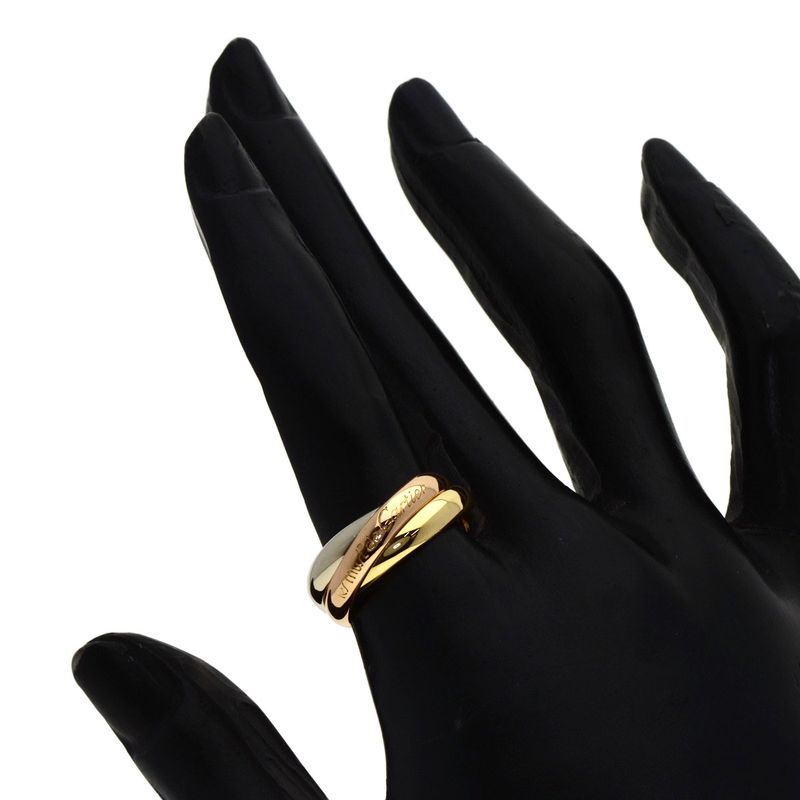 Cartier Trinity Ring 18K Yellow Gold 18K White Pink