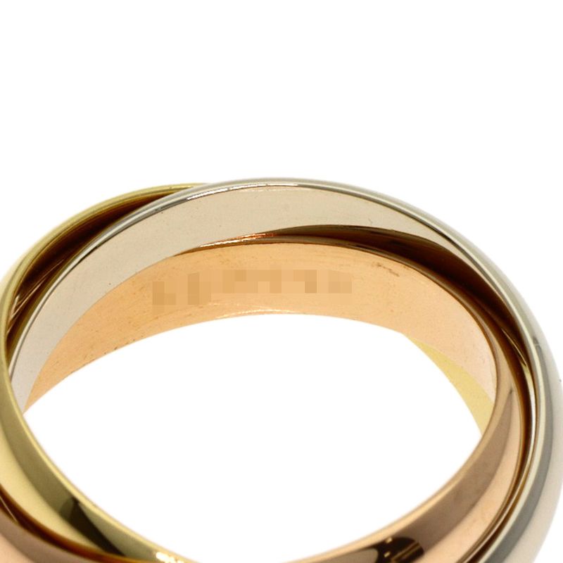 Cartier Trinity 51 Ring 18K Yellow Gold 18K White Pink