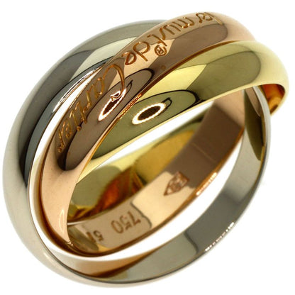 Cartier Trinity 51 Ring 18K Yellow Gold 18K White Pink